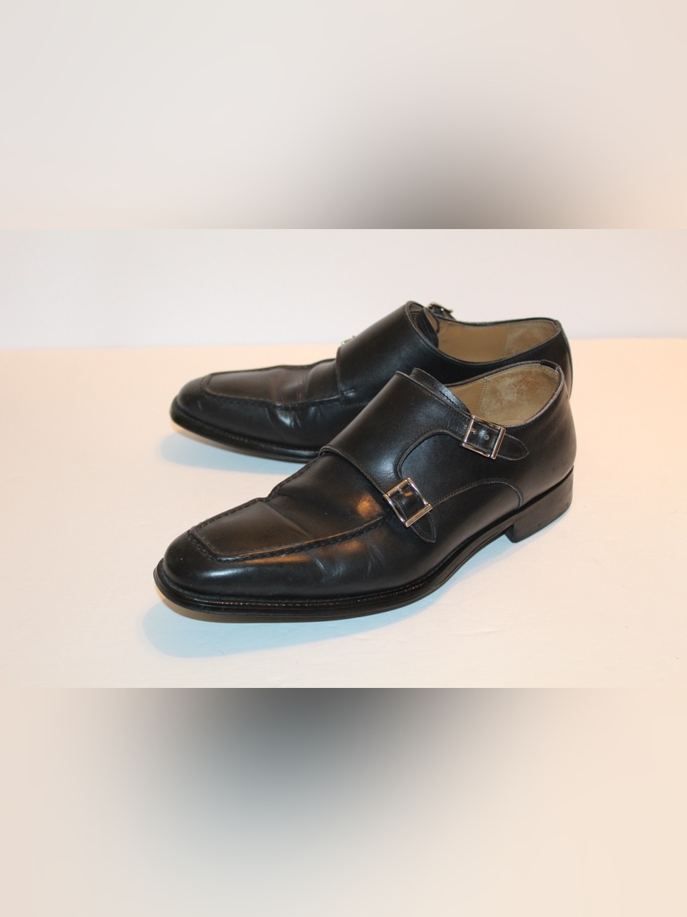 Magnanni Double Monk Strap Leather Dress Shoes Size Mens 7